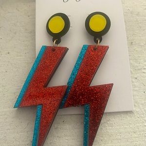 Starman Bowie Earrings 👩🏻‍🎤⚡️